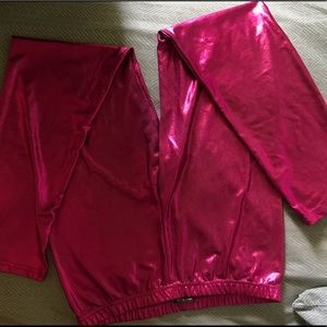Metallic Pink Leggings
